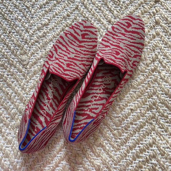 Rothy's The Loafer Women's Flats Red Zebra - Picture 1 of 7